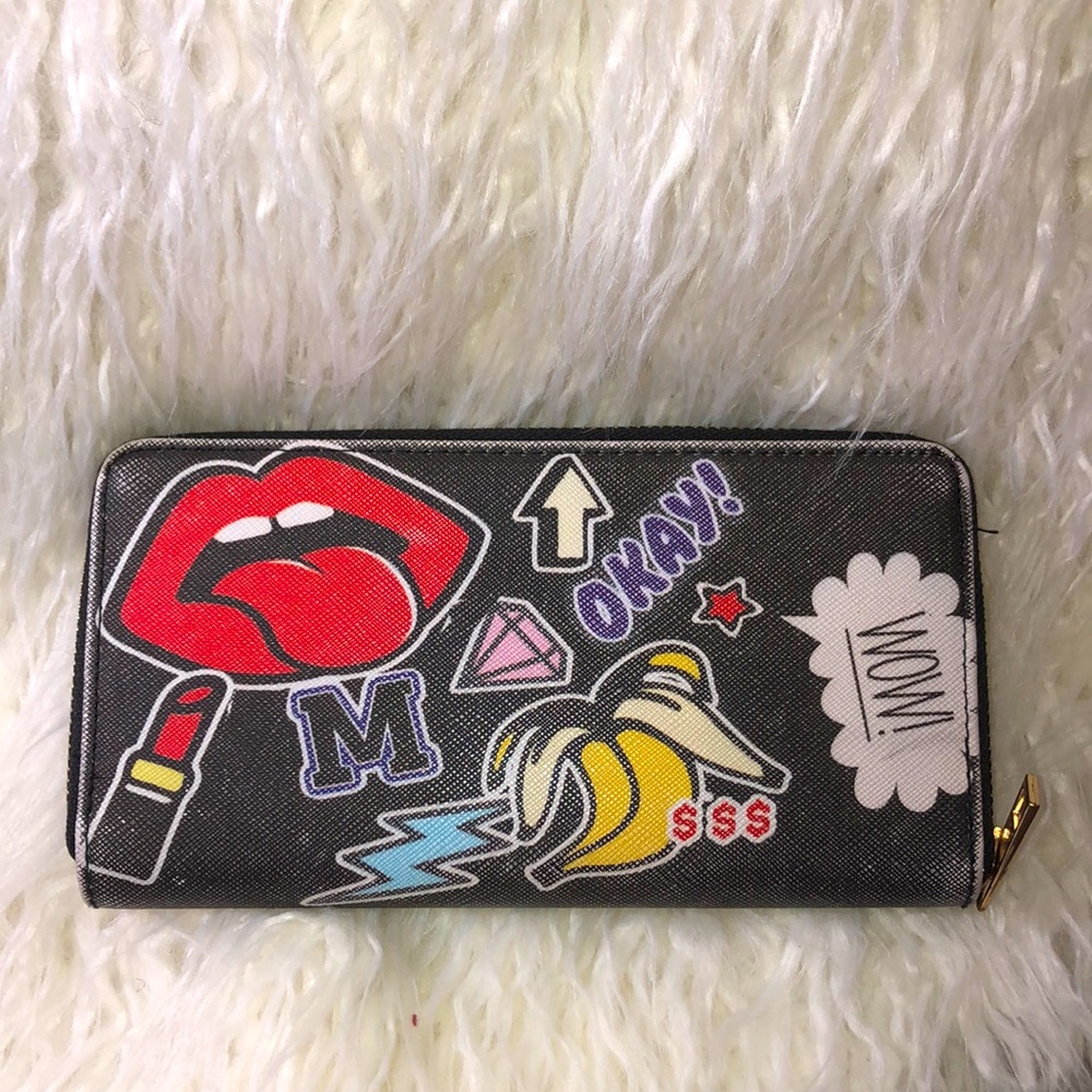 girly graphic wallet